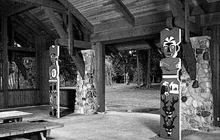 Salish house posts